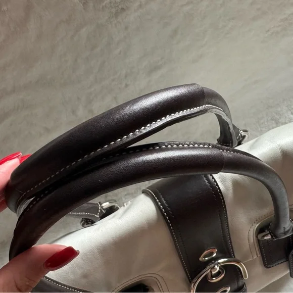 Coach Soho Buckle Flap Satchel Bag + Matching Wallet Leather Authentic - Picture 4 of 10